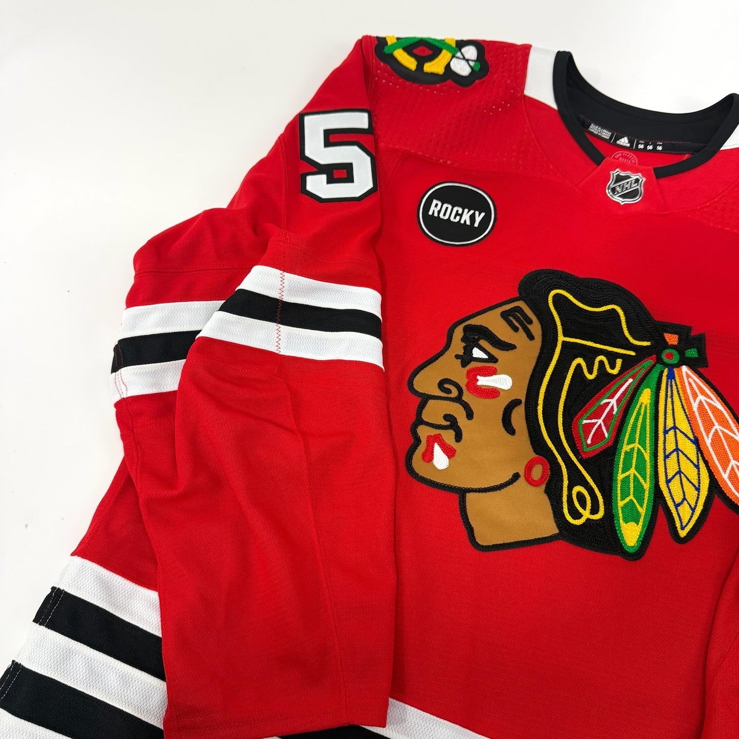 Andrew Perrott #57 Home Chicago Blackhawks Team Issued Jersey 2023-2024 | Size 56 | 25604