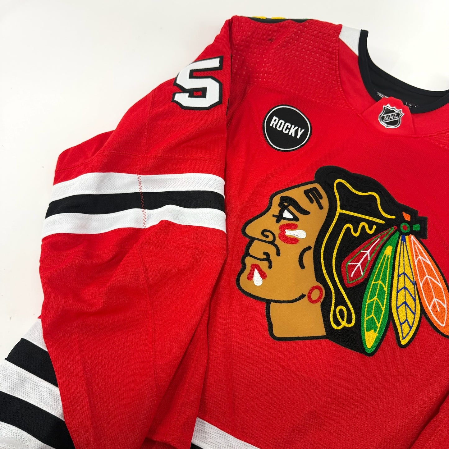 Andrew Perrott #57 Home Chicago Blackhawks Team Issued Jersey 2023-2024 | Size 56 | 25657