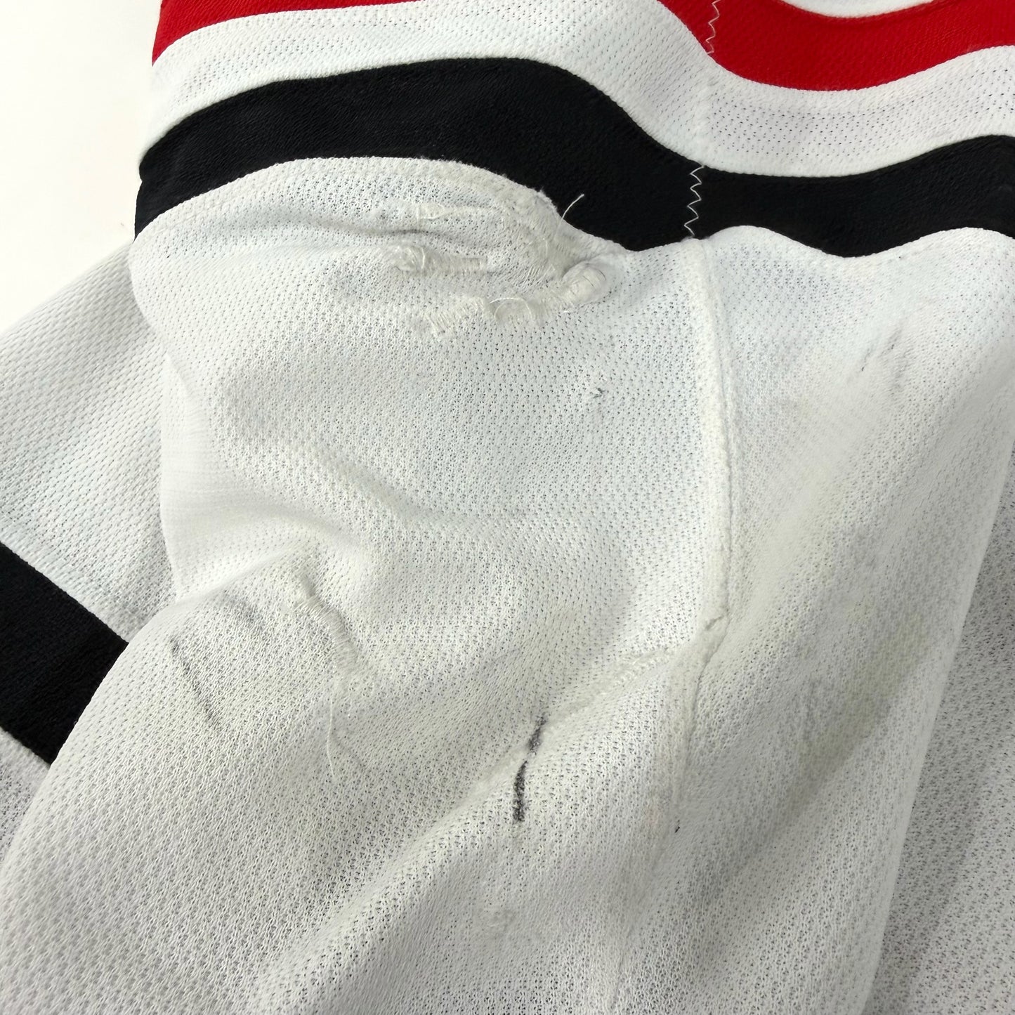 MacKenzie Entwistle #58 Away Chicago Blackhawks Game Worn Jersey 2022-2023, Set 2 | Size 58 | 915-25513