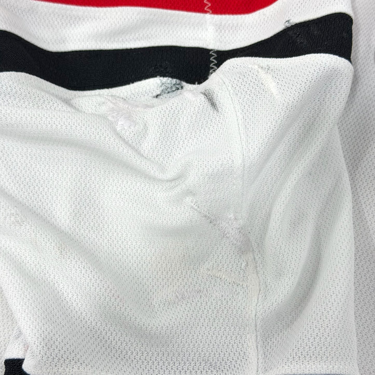 MacKenzie Entwistle #58 Away Chicago Blackhawks Game Worn Jersey 2023-2024, Set 2 | Size 58 | 6017-23752