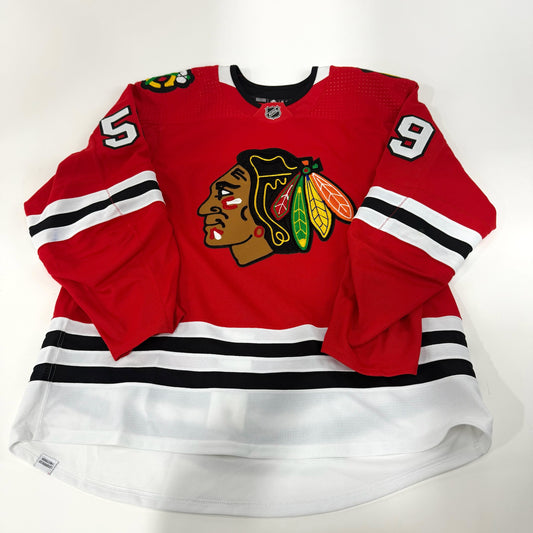 Jakub Pour #59 Home Chicago Blackhawks Team Issued Jersey 2022-2023 | Size 58 | 25616