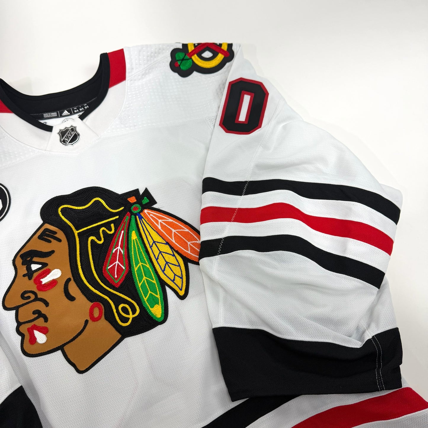 Collin Delia #60 Away Chicago Blackhawks Game Worn Jersey 2021-2022, Set 2 | Size 58G | 21908