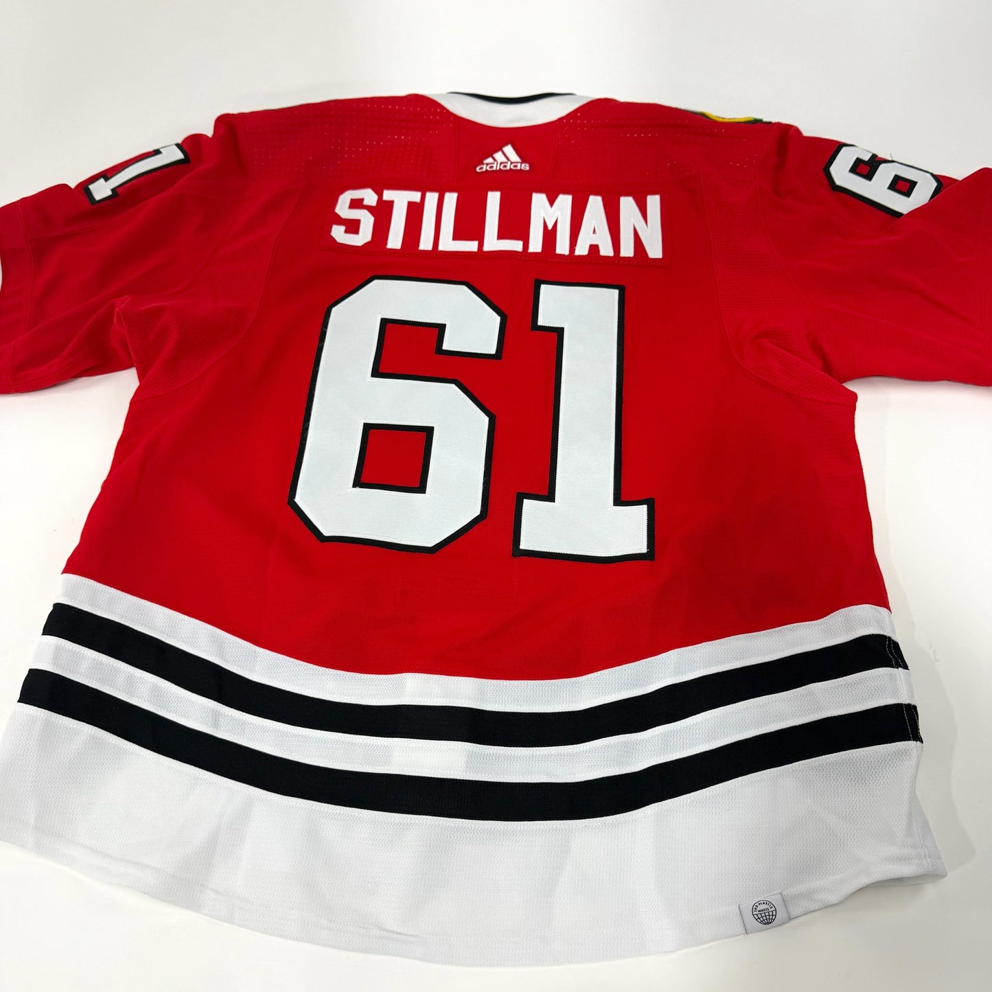 Riley Stillman #61 Home Chicago Blackhawks Team Issued Jersey 2022-2023 | Size 56 | 25611