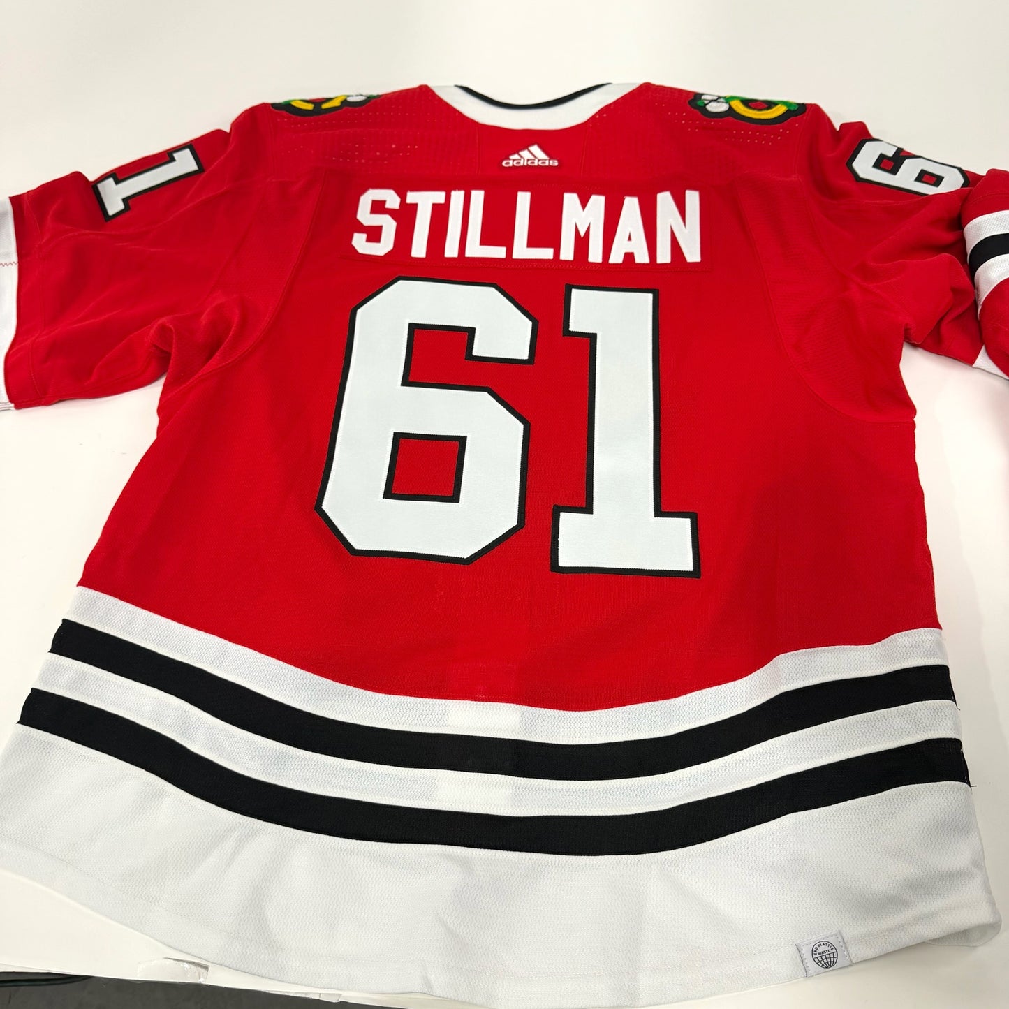Riley Stillman #61 Home Chicago Blackhawks Team Issued Jersey 2022-2023 | Size 56 | 25603