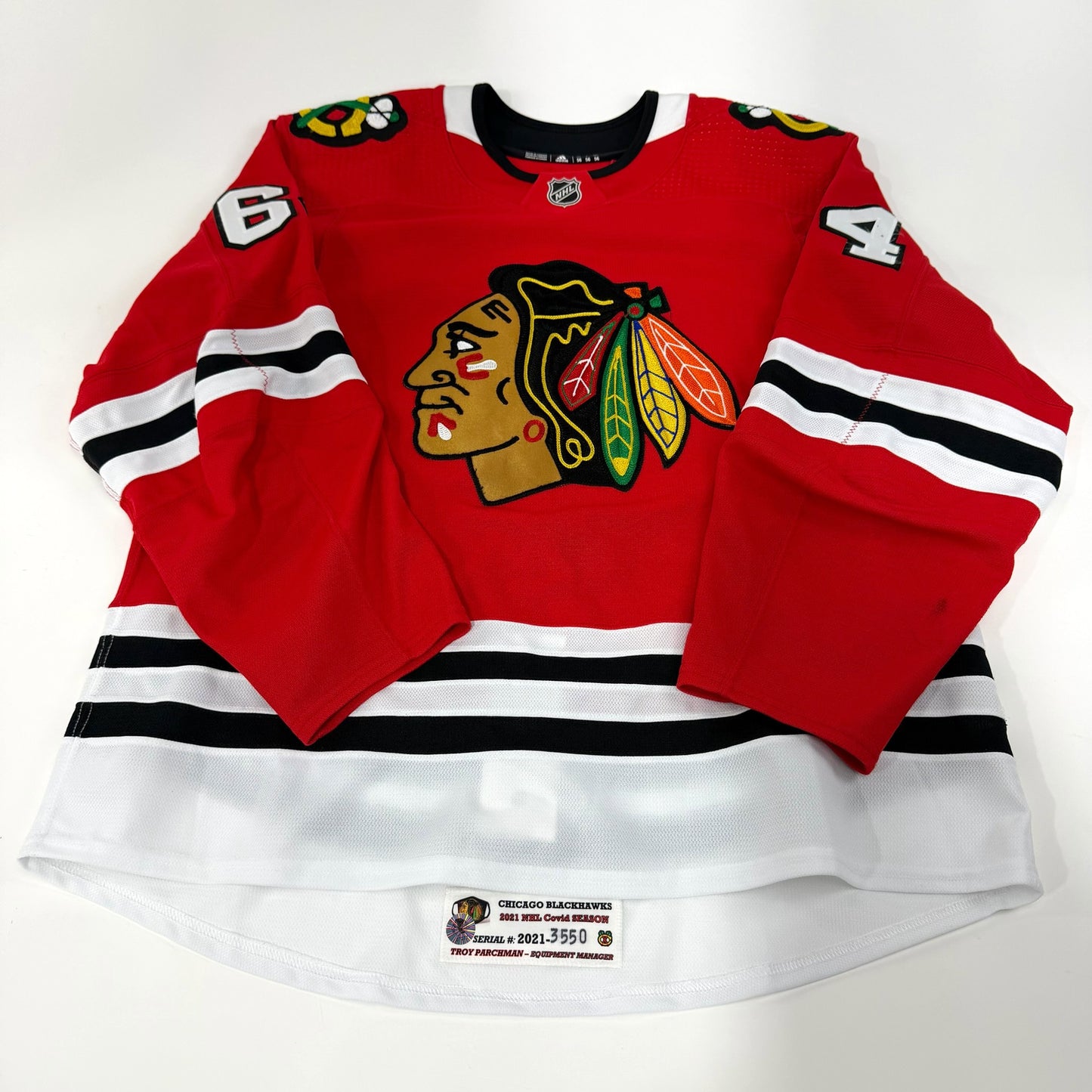David Kampf #64 Home Chicago Blackhawks Jersey 2020-2021, Set 1 | Size 56 | 3550-7377