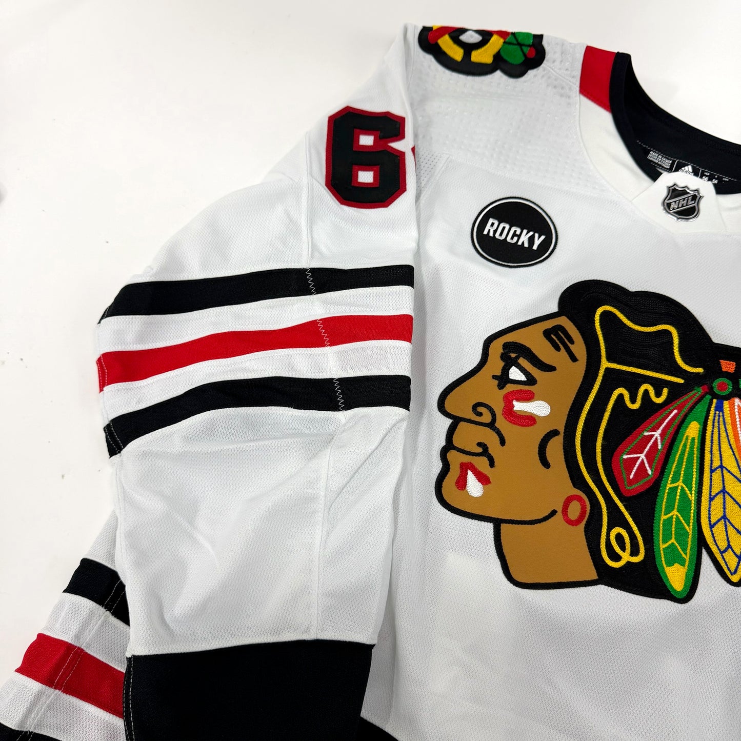 Alex Pharand #64 Away Chicago Blackhawks Team Issued Jersey 2023-2024 | Size 56 | 25631