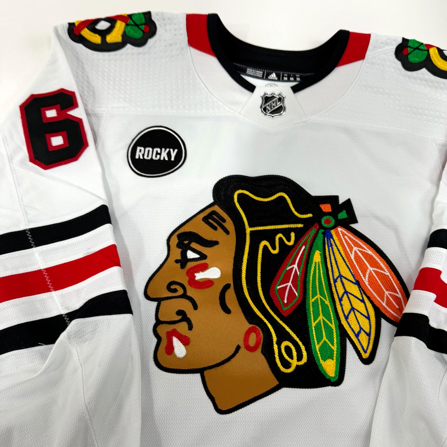 Martin Misiak #68 Away Chicago Blackhawks Team Issued Jersey 2023-2024 | Size 56 | 25643