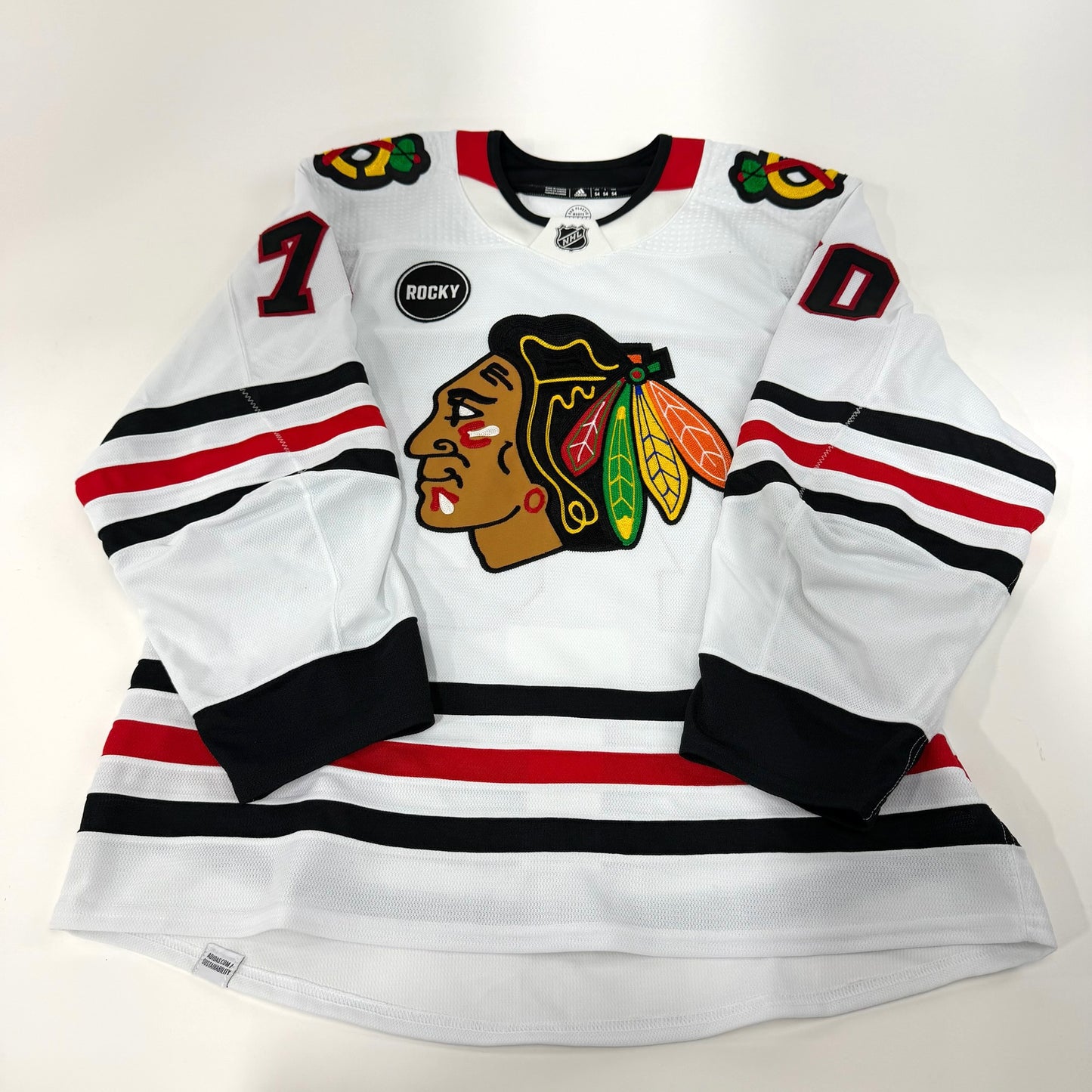Cole Guttman #70 Away Chicago Blackhawks Team Issued Jersey 2023-2024 | Size 54 | 23759