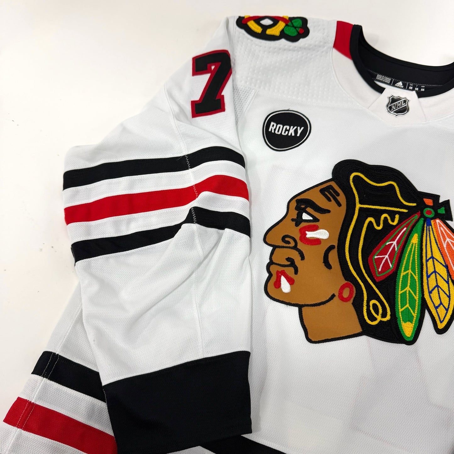 Taylor Hall #71 Away Chicago Blackhawks Team Issued Jersey 2023-2024 | Size 56 | 25585