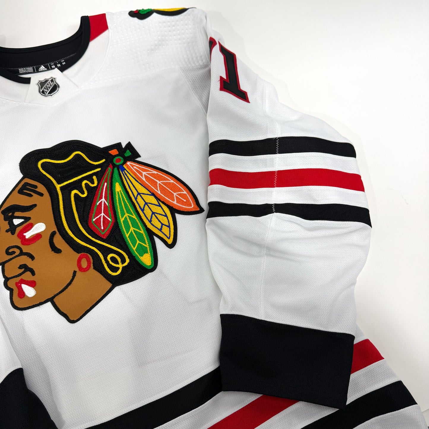Taylor Hall #71 Away Chicago Blackhawks Team Issued Jersey 2023-2024 | Size 56 | 25585