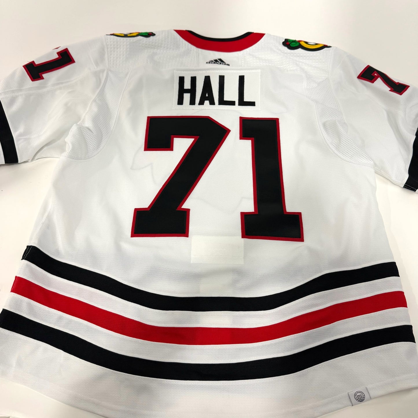 Taylor Hall #71 Away Chicago Blackhawks Team Issued Jersey 2023-2024 | Size 56 | 25585