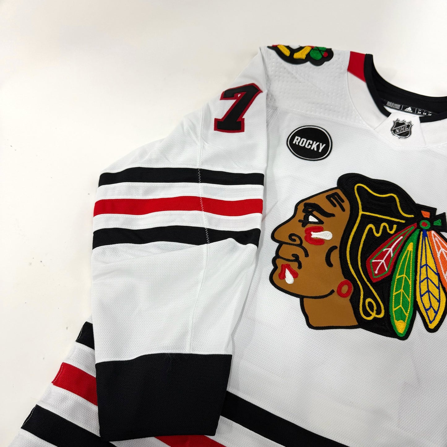 Jalen Luypen #73 Away Chicago Blackhawks Team Issued Jersey 2023-2024 | Size 54 | 25625