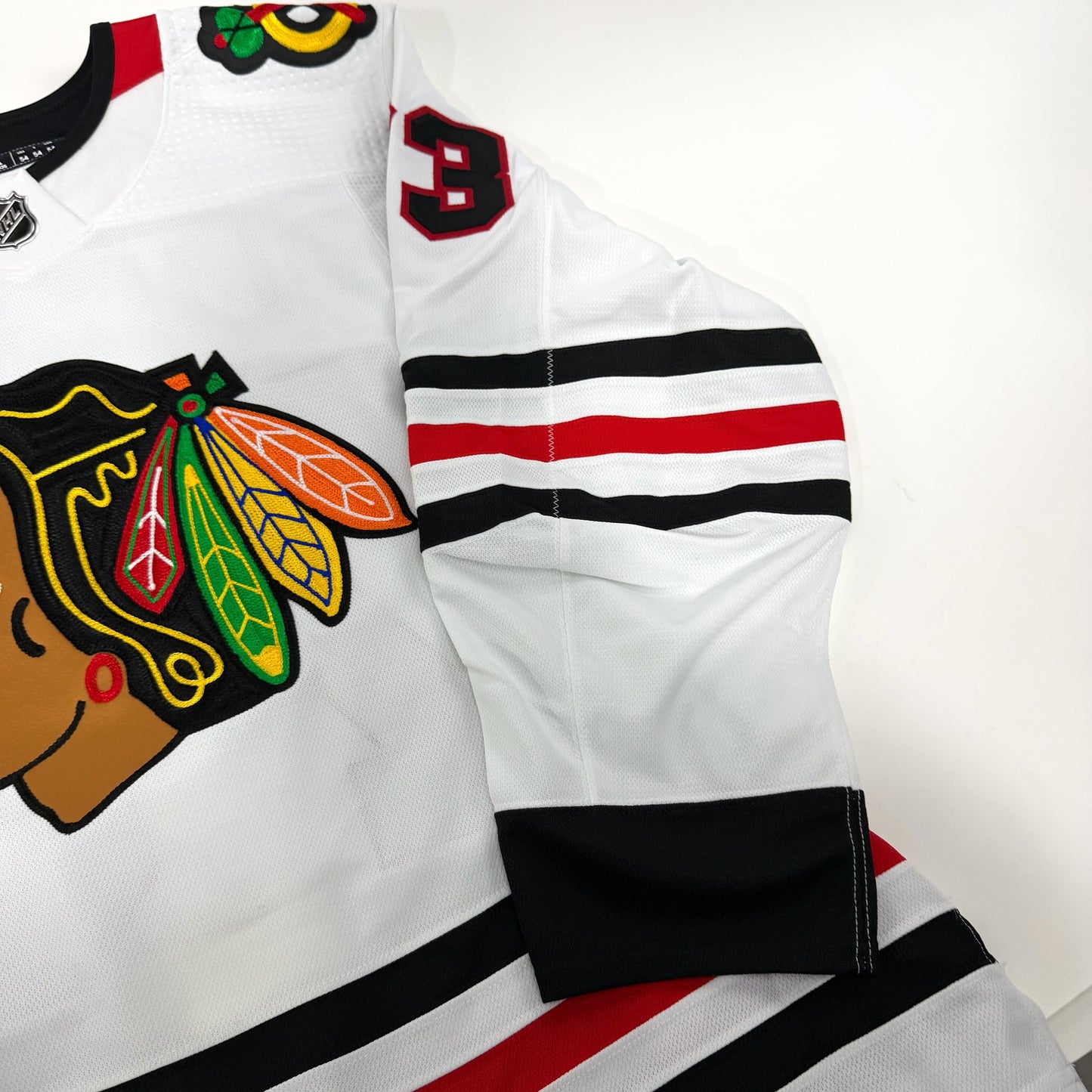 Jalen Luypen #73 Away Chicago Blackhawks Team Issued Jersey 2023-2024 | Size 54 | 25625