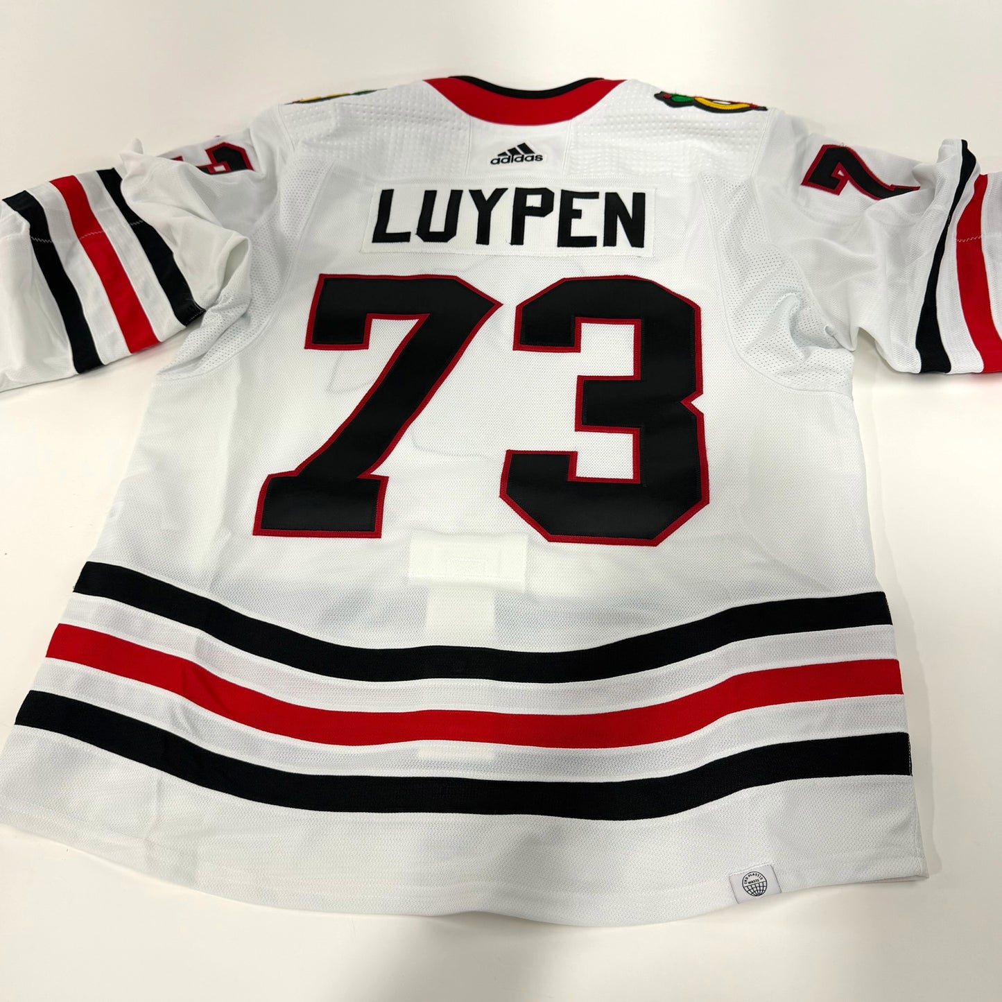 Jalen Luypen #73 Away Chicago Blackhawks Team Issued Jersey 2023-2024 | Size 54 | 25625
