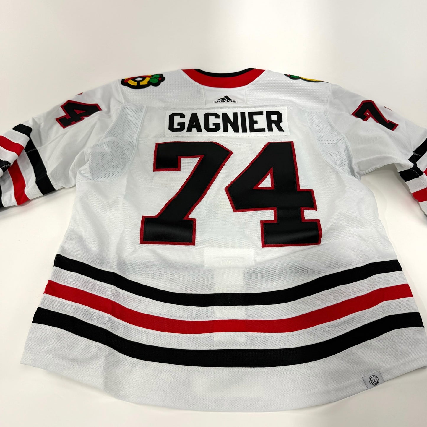 Ryan Gagnier #74 Away Chicago Blackhawks Team Issued Jersey 2023-2024 | Size 56 | 25624