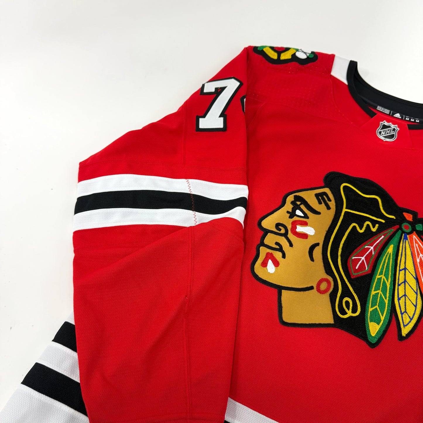 Nicolas Beaudin #74 Home Chicago Blackhawks Team Issued Jersey 2020-2021, Set 1 | Size 54 | 80-7375