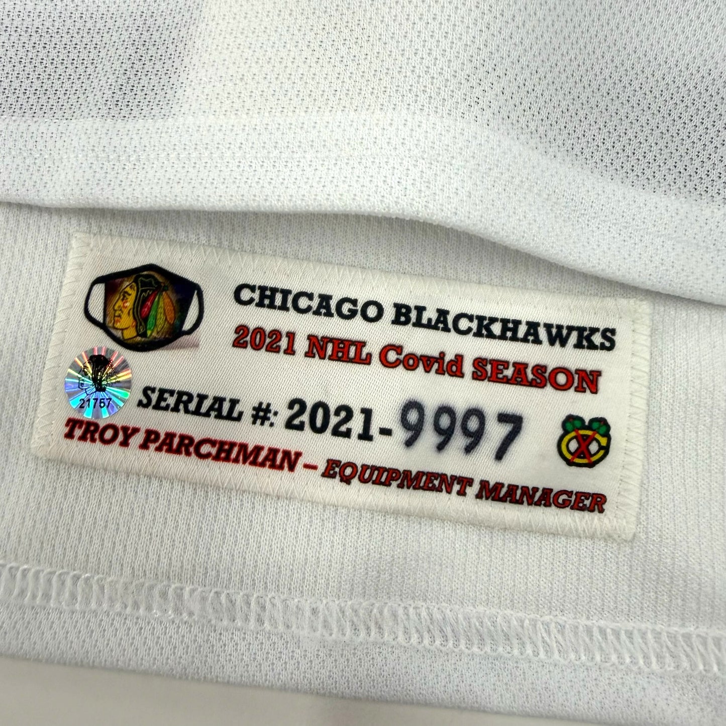 Nicolas Beaudin #74 Home Chicago Blackhawks Team Issued Jersey 2020-2021, Set 2 | Size 54 | 9997-21757