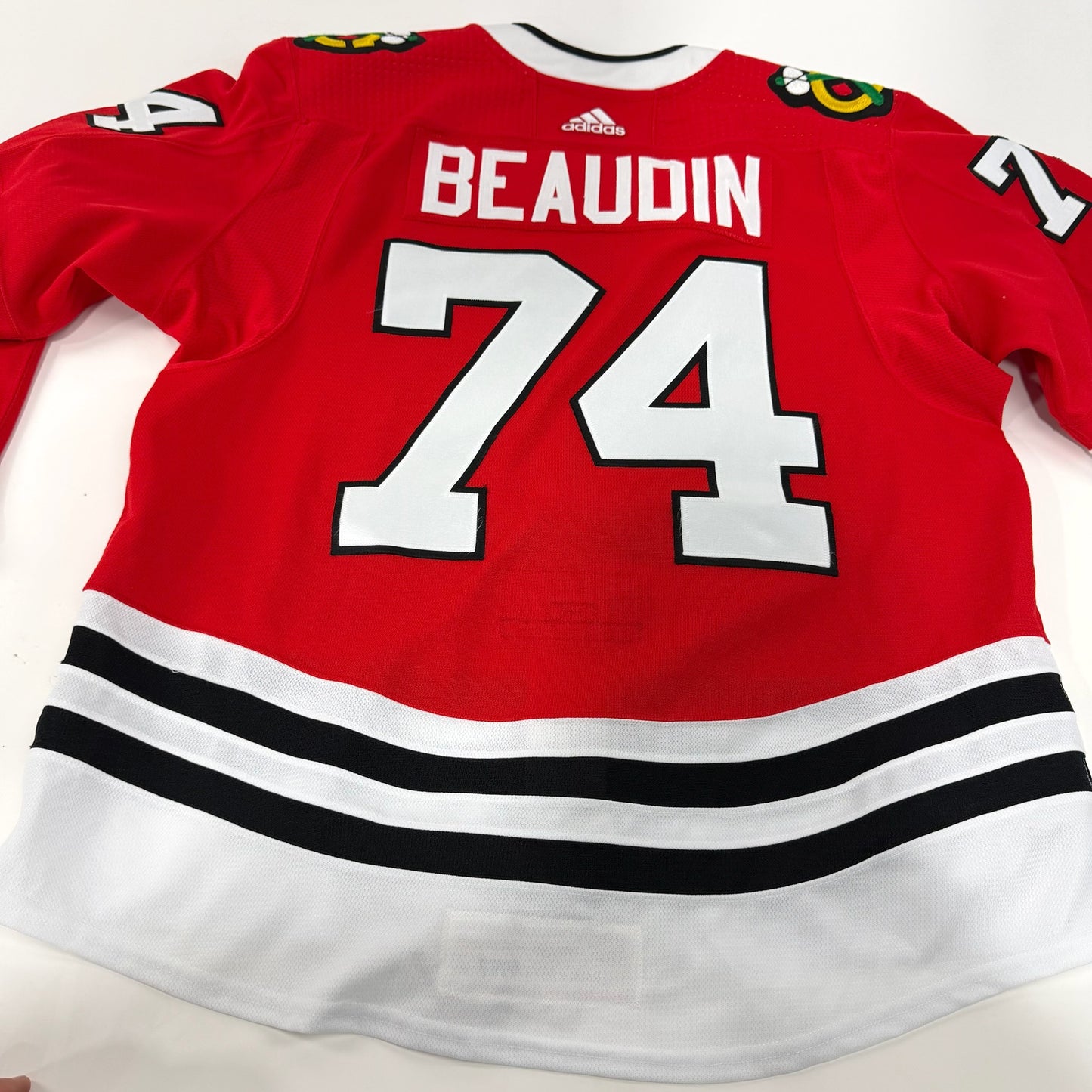 Nicolas Beaudin #74 Home Chicago Blackhawks Team Issued Jersey 2020-2021, Set 2 | Size 54 | 9997-21757