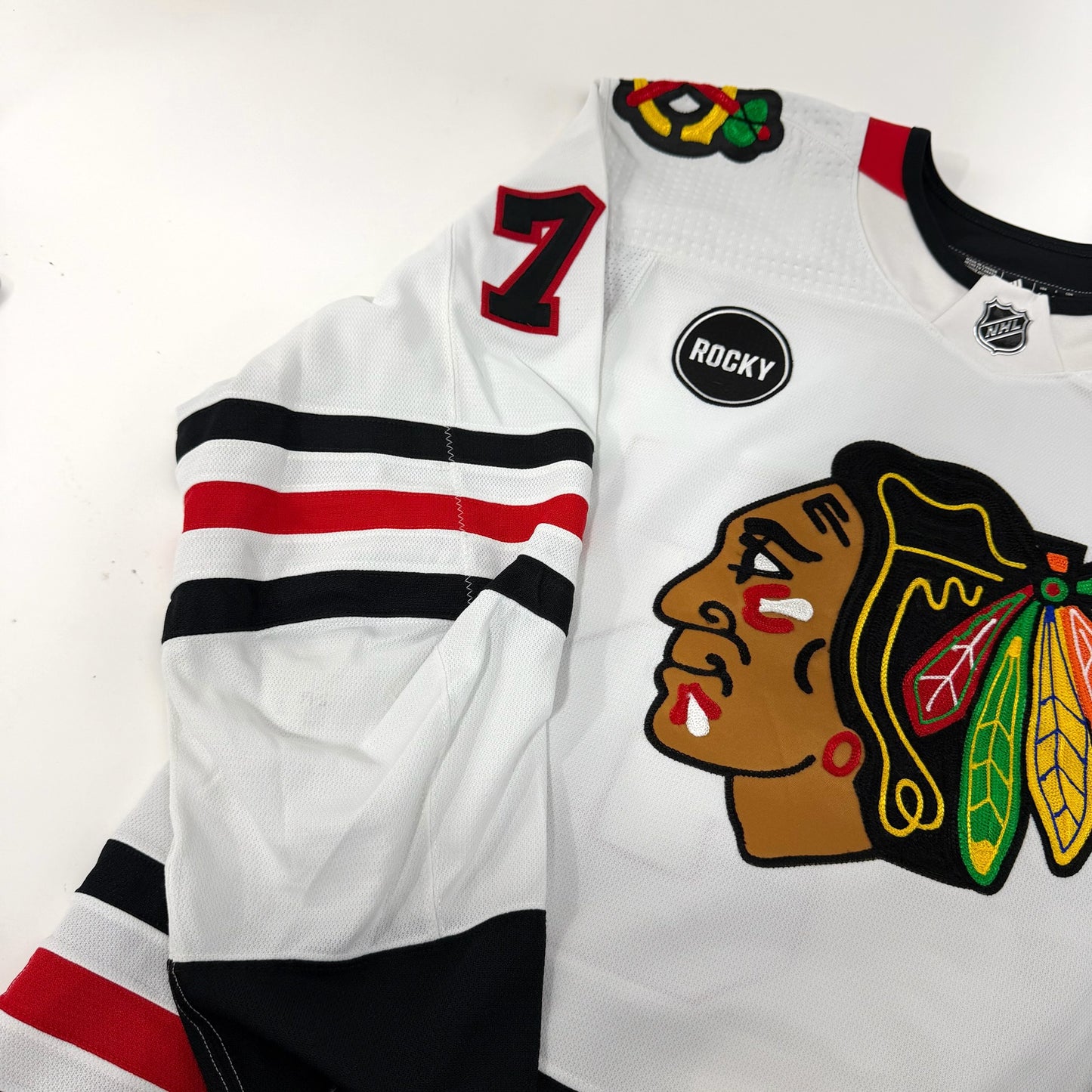 Jiri Felcman #75 Away Chicago Blackhawks Team Issued Jersey 2023-2024, Set 22/23 - 1 | Size 58 | 25642