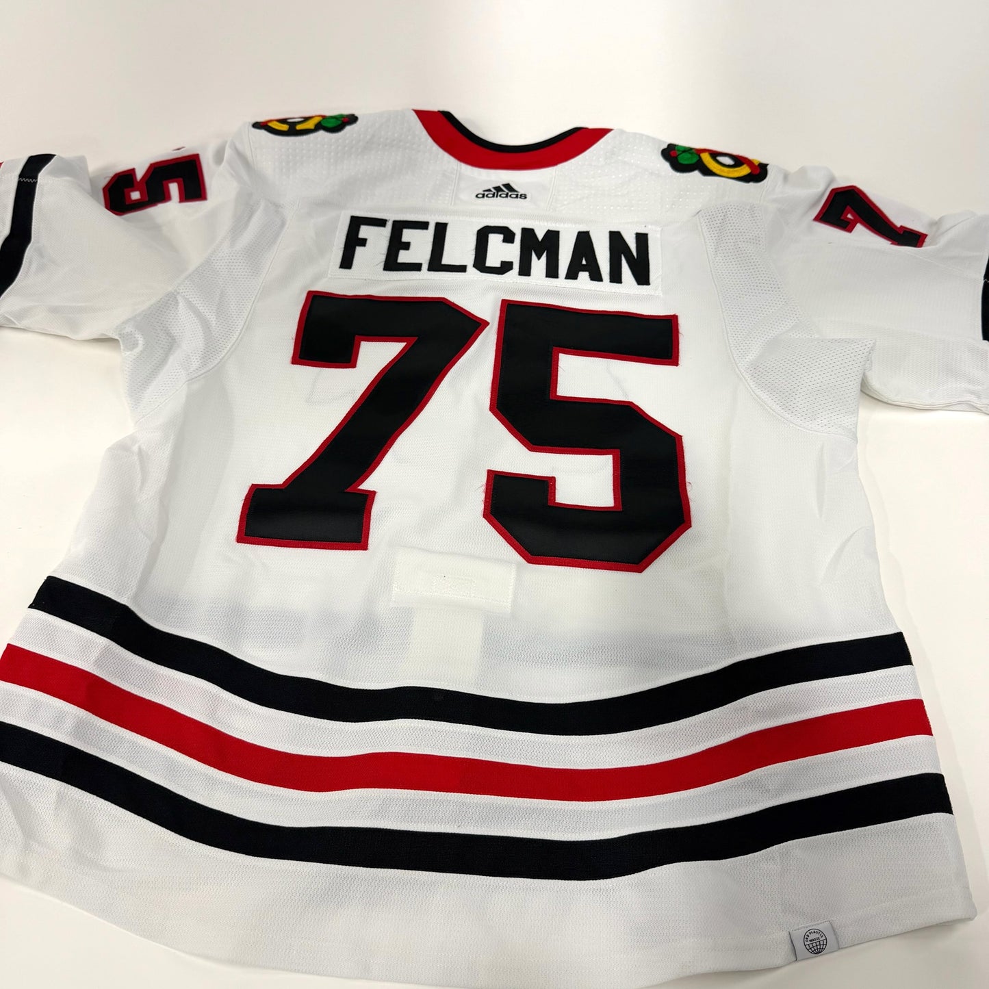 Jiri Felcman #75 Away Chicago Blackhawks Team Issued Jersey 2023-2024, Set 22/23 - 1 | Size 58 | 25642