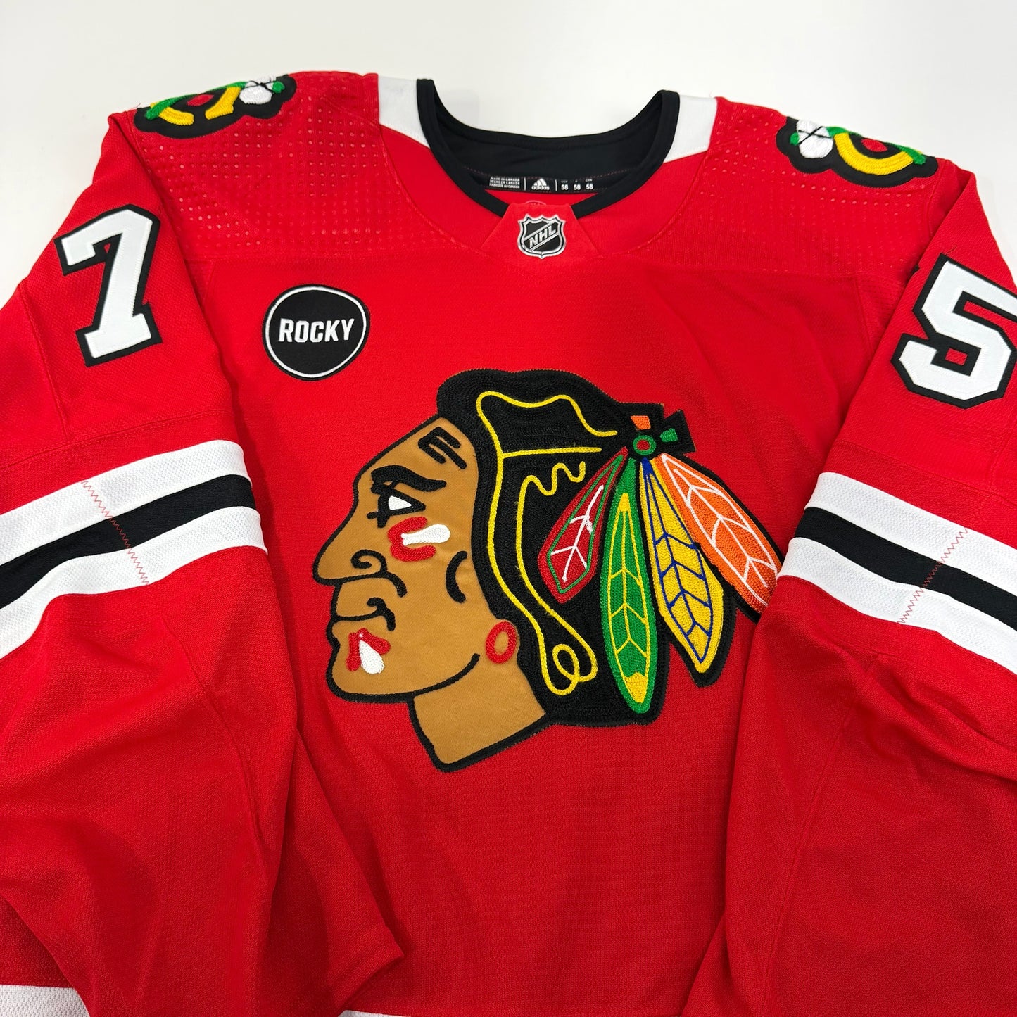 Jiri Felcman #75 Home Chicago Blackhawks Team Issued Jersey 2023-2024 | 25613