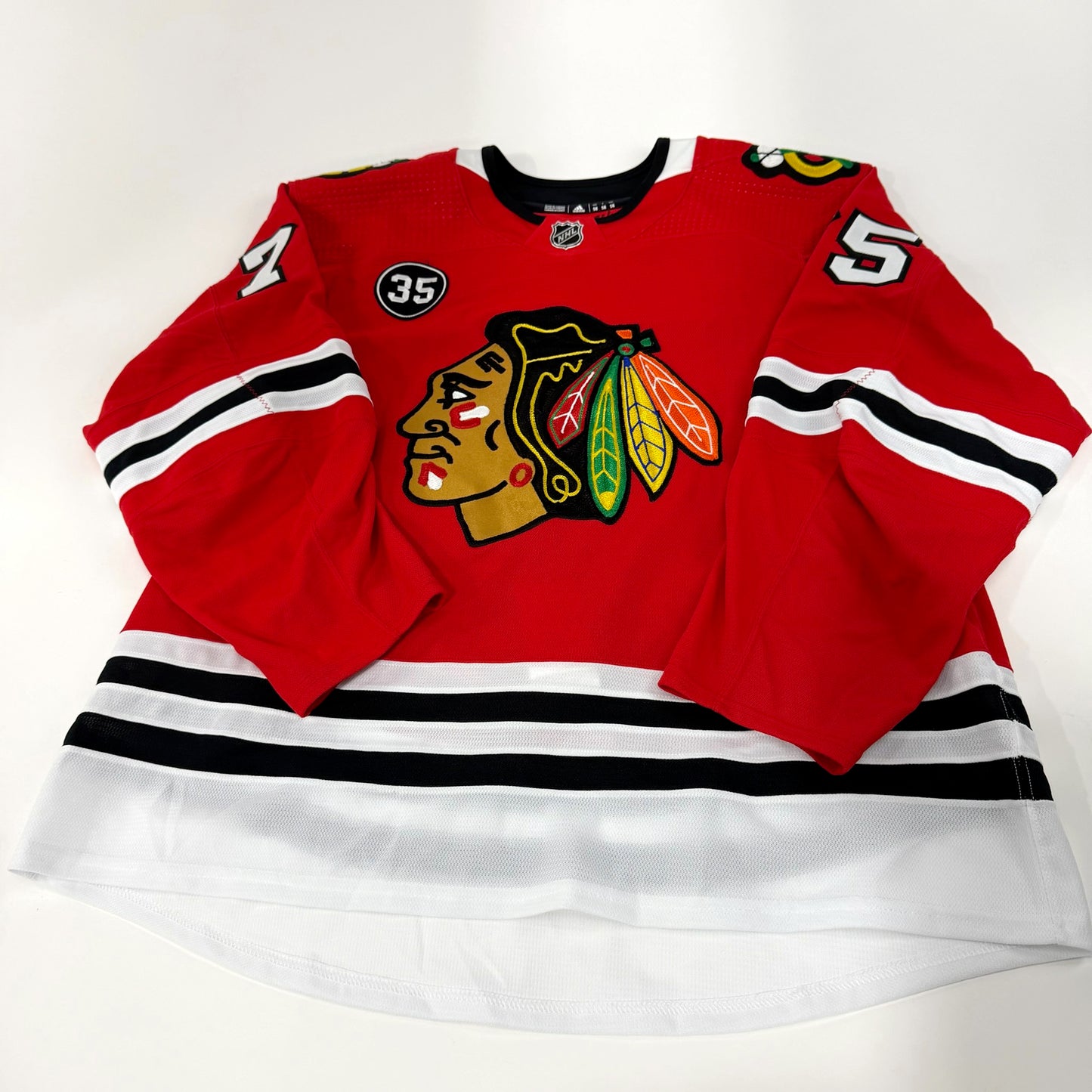 Alec Regula #75 Home Chicago Blackhawks Team Issued Jersey 2021-2022, Set 2 | Size 58 | 21712
