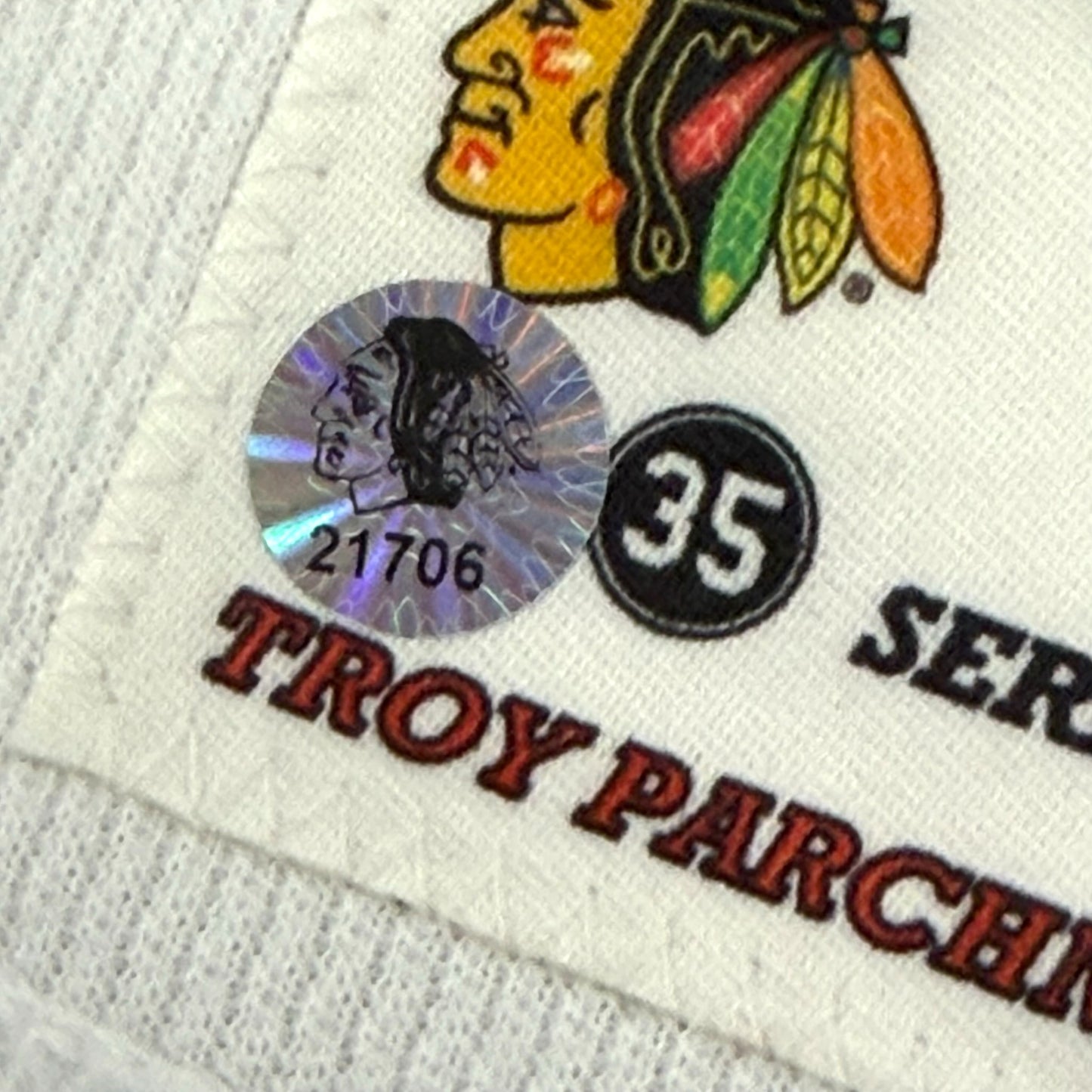 Alec Regula #75 Home Chicago Blackhawks Team Issued Jersey 2021-2022, Set 1 | Size 58 | 9800-21706