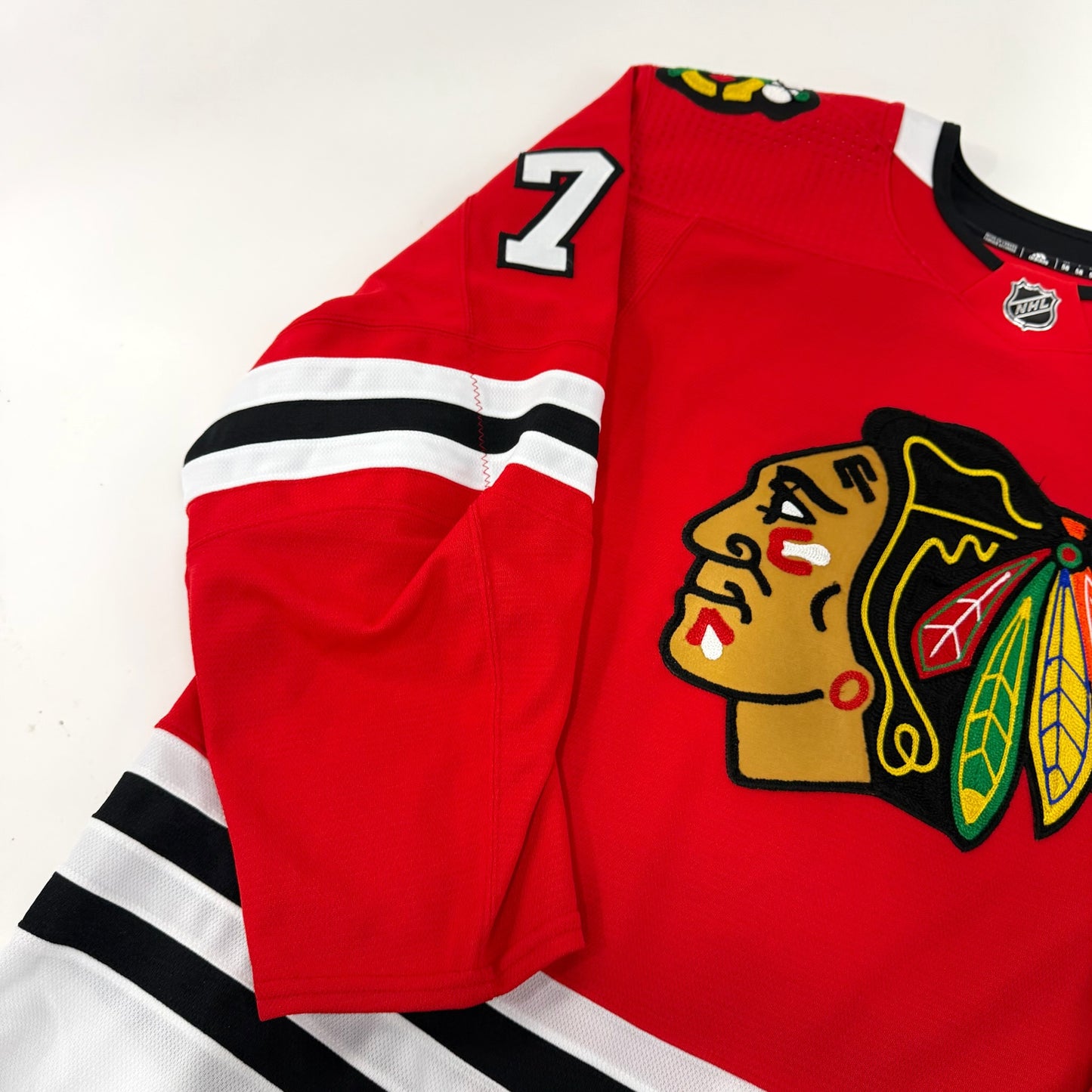 Alec Regula #75 Home Chicago Blackhawks Team Issued Jersey 2020-2021, Set 1 | Size 58 | 6386-13394