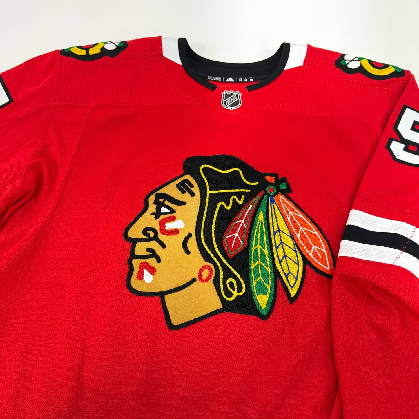 Alec Regula #75 Home Chicago Blackhawks Team Issued Jersey 2020-2021, Set 1 | Size 58 | 6386-13394