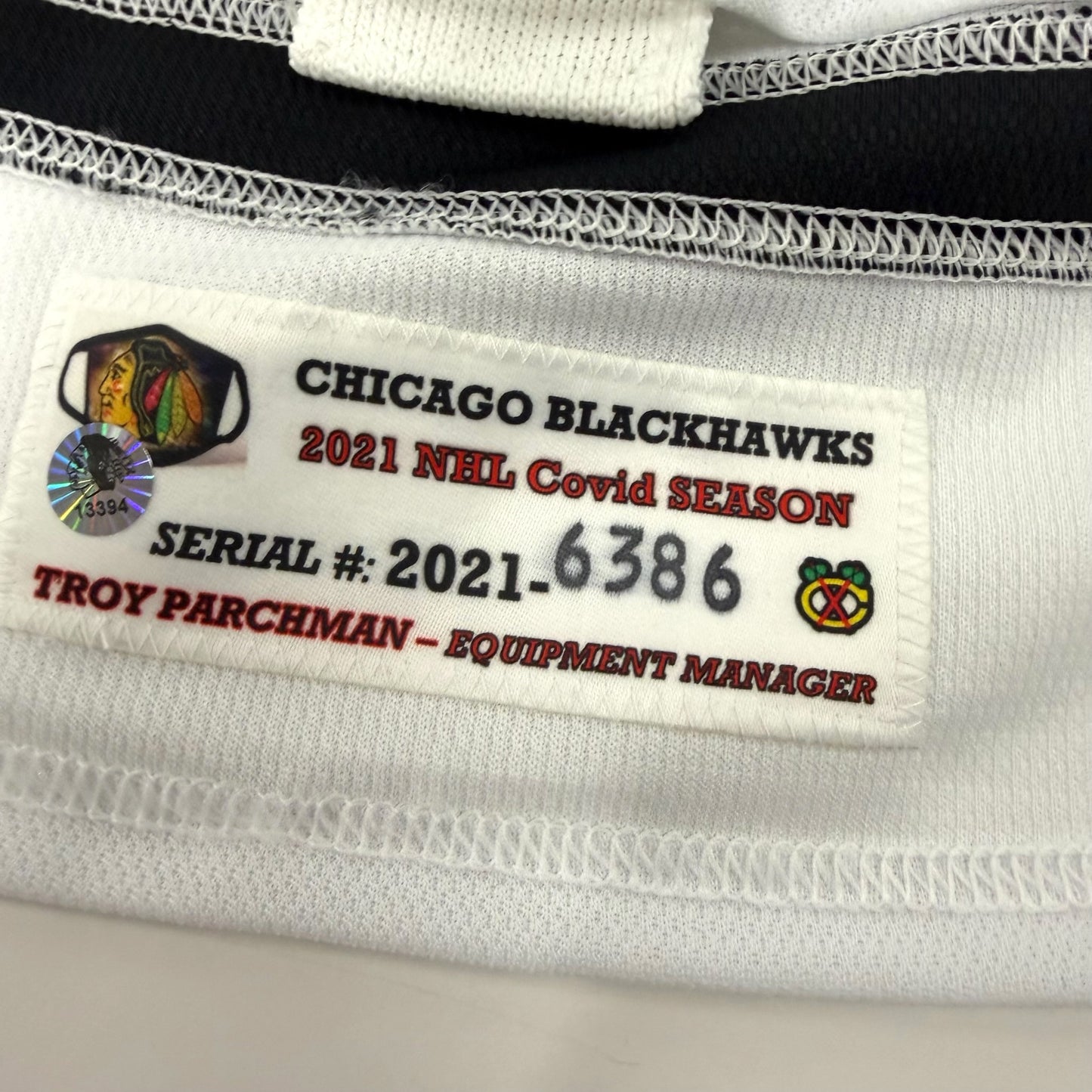 Alec Regula #75 Home Chicago Blackhawks Team Issued Jersey 2020-2021, Set 1 | Size 58 | 6386-13394