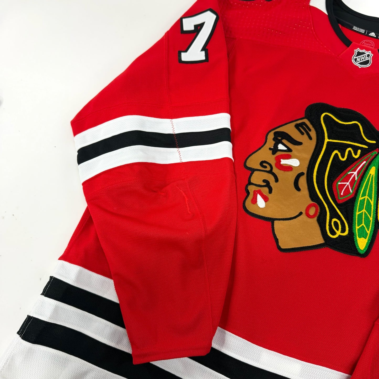 Alec Regula #75 Home Chicago Blackhawks Game Worn Jersey 2022-2023, Set 1 | Size 58 | 5045-25501