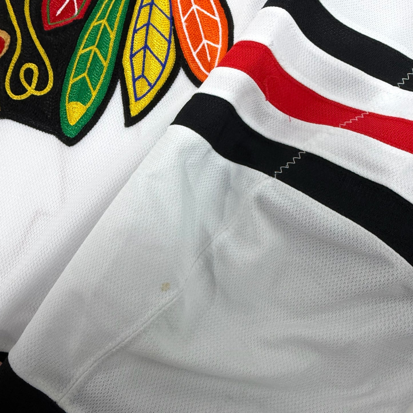 Jakub Galvas #76 Away Chicago Blackhawks Game Worn Jersey 2021-2022, Set 1 | Size 54 | 6332-25550
