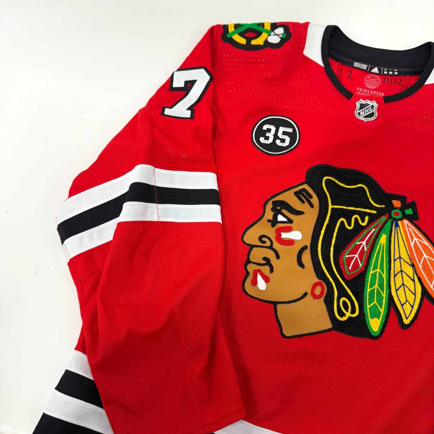 Jakub Galvas #76 Home Chicago Blackhawks Team Issued Jersey 2021-2022, Set 2 | Size 54 | 21710