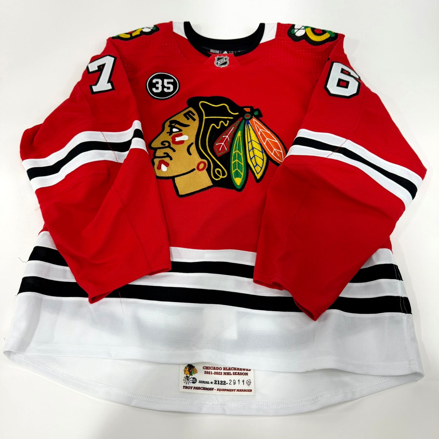 Jakub Galvas #76 Home Chicago Blackhawks Jersey 2021-2022, Set 1 | Size 54 | 2911-21747
