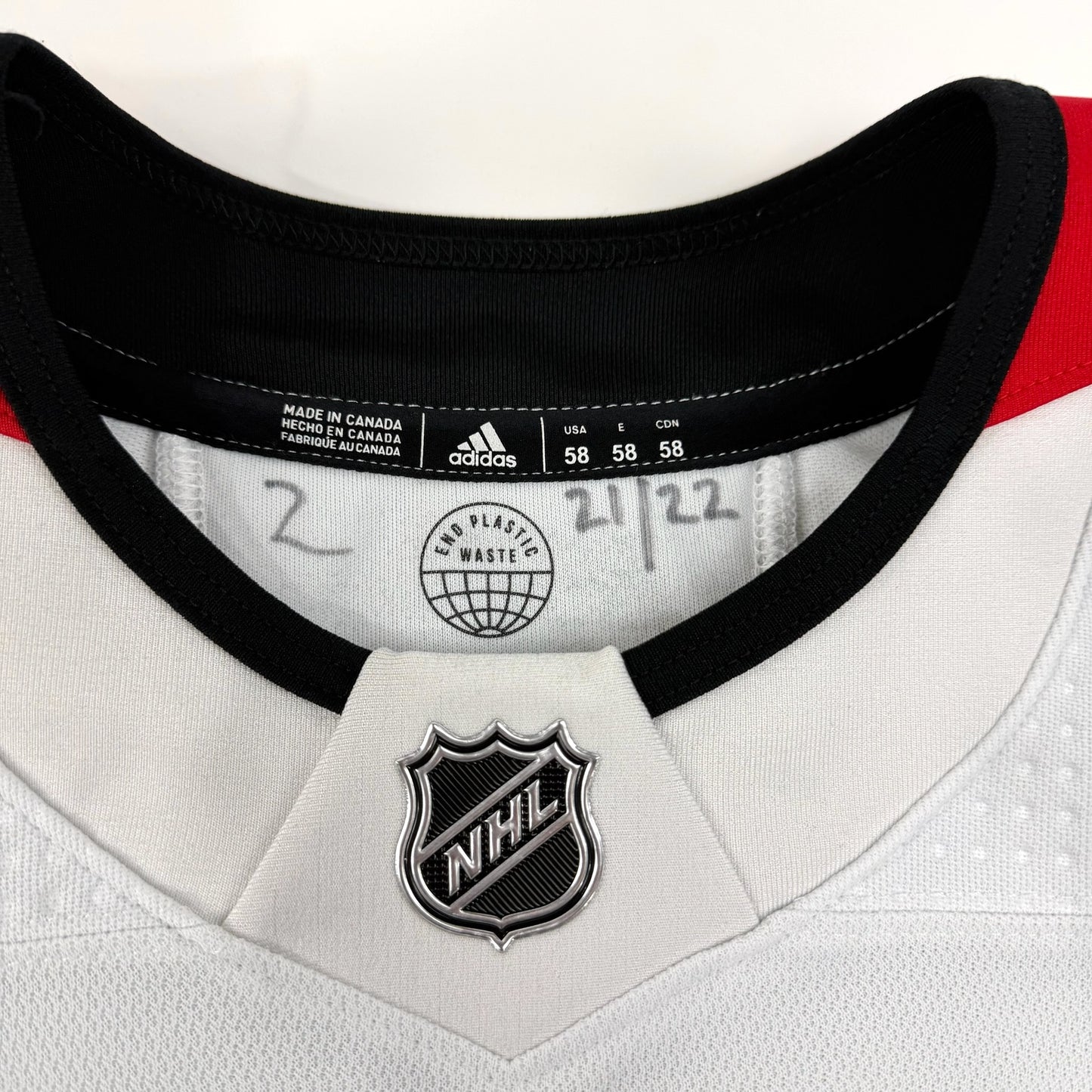 Kirby Dach #77 Away Chicago Blackhawks Game Worn Jersey 2021-2022, Set 2 | Size 58 | 2460-25560