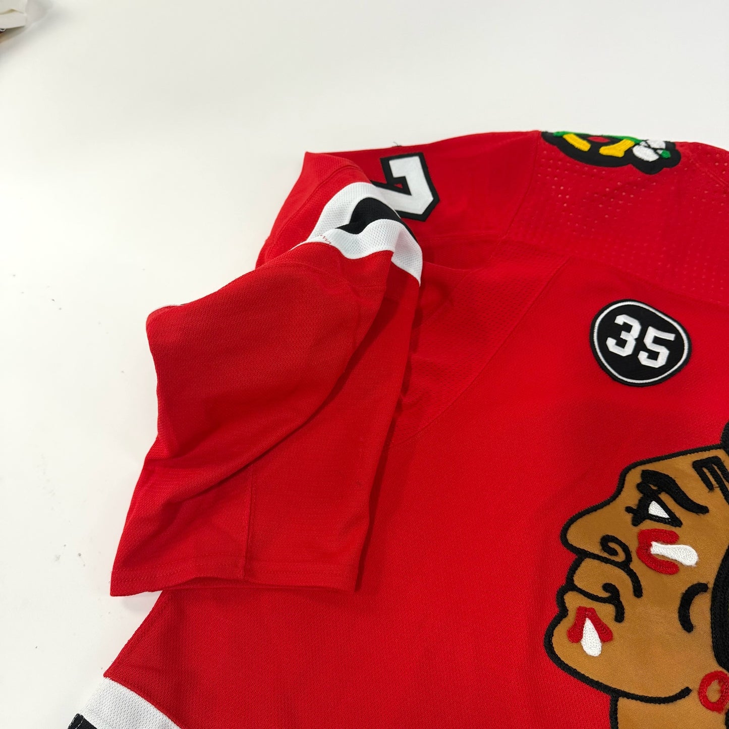 Kirby Dach #77 Home Chicago Blackhawks Game Worn Jersey 2021-2022, Set 2 | Size 58 | 9616-25661