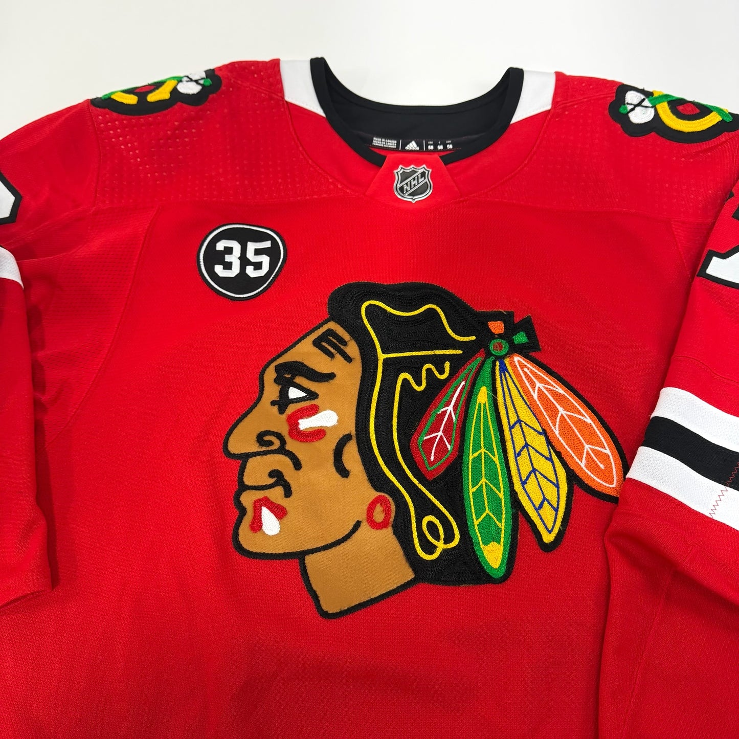 Kirby Dach #77 Home Chicago Blackhawks Game Worn Jersey 2021-2022, Set 2 | Size 58 | 9616-25661
