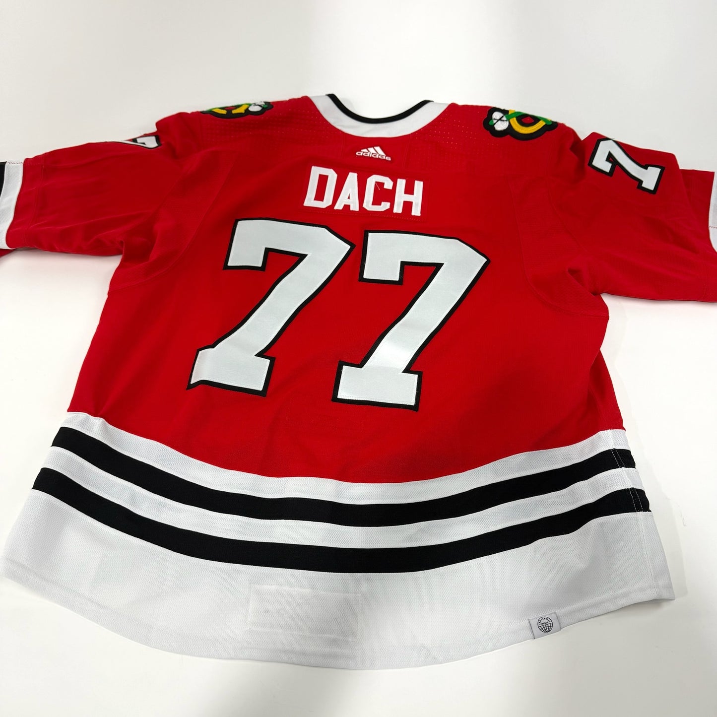 Kirby Dach #77 Home Chicago Blackhawks Game Worn Jersey 2021-2022, Set 2 | Size 58 | 9616-25661