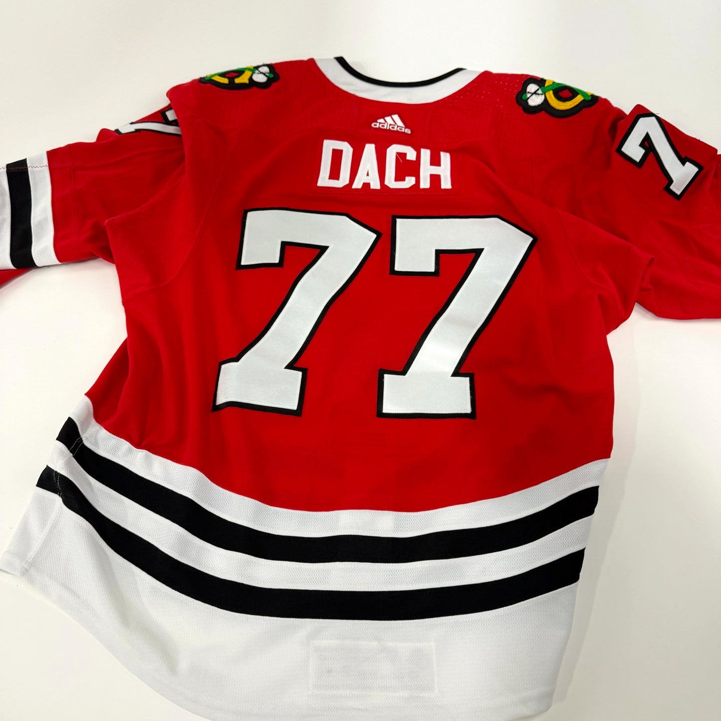 Kirby Dach #77 Home Chicago Blackhawks Game Worn Jersey 2021-2022, Set 2 | Size 58 | 9616-25661