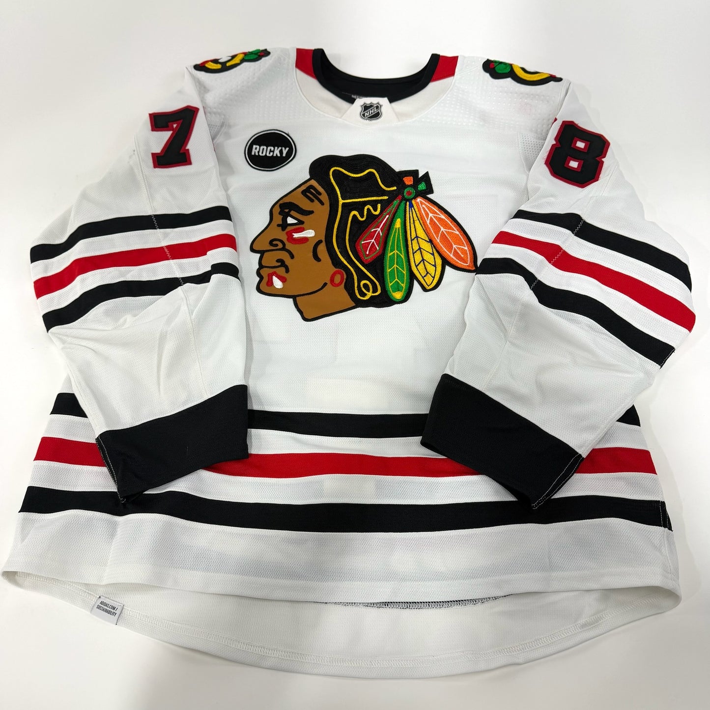Gavin Hayes #78 Away Chicago Blackhawks Team Issued Jersey 2023-2024 | Size 56 | 25647