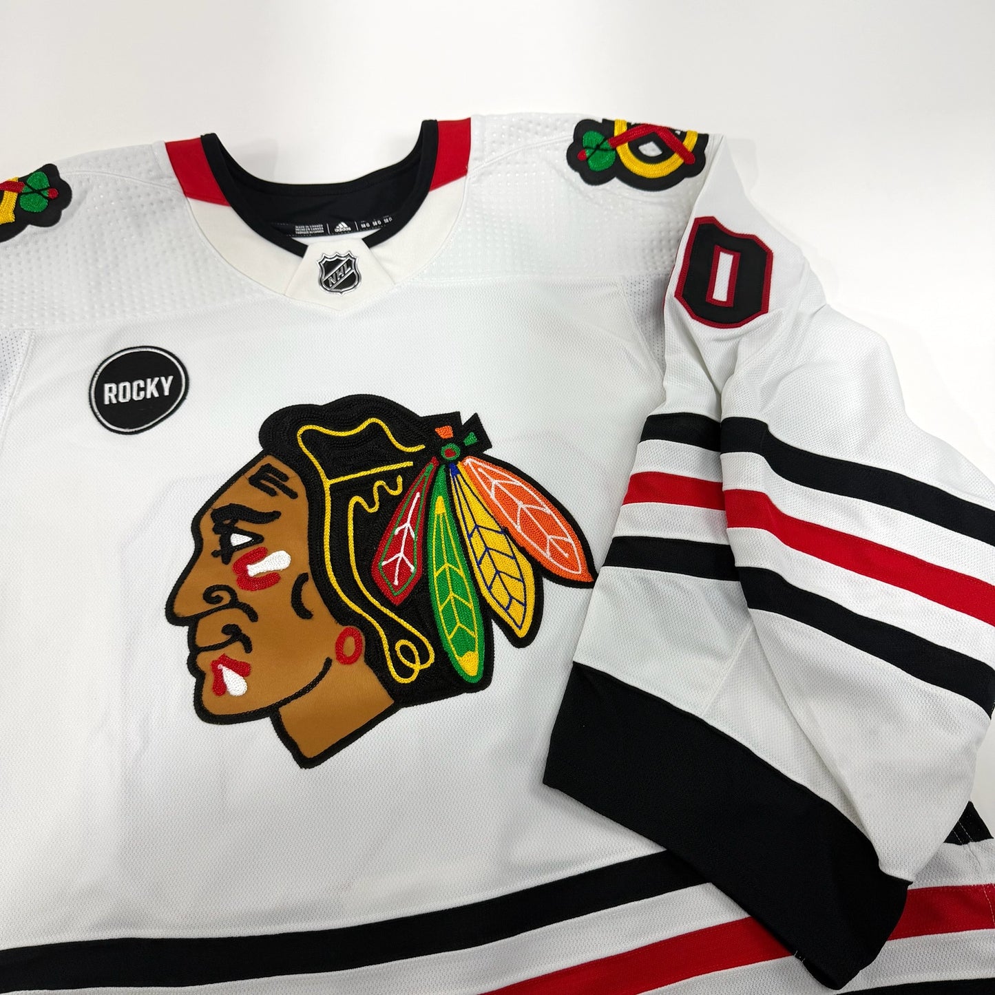 Mitchell Weeks #80 Away Chicago Blackhawks Team Issued Jersey 2023-2024 | Size 58G | 25645