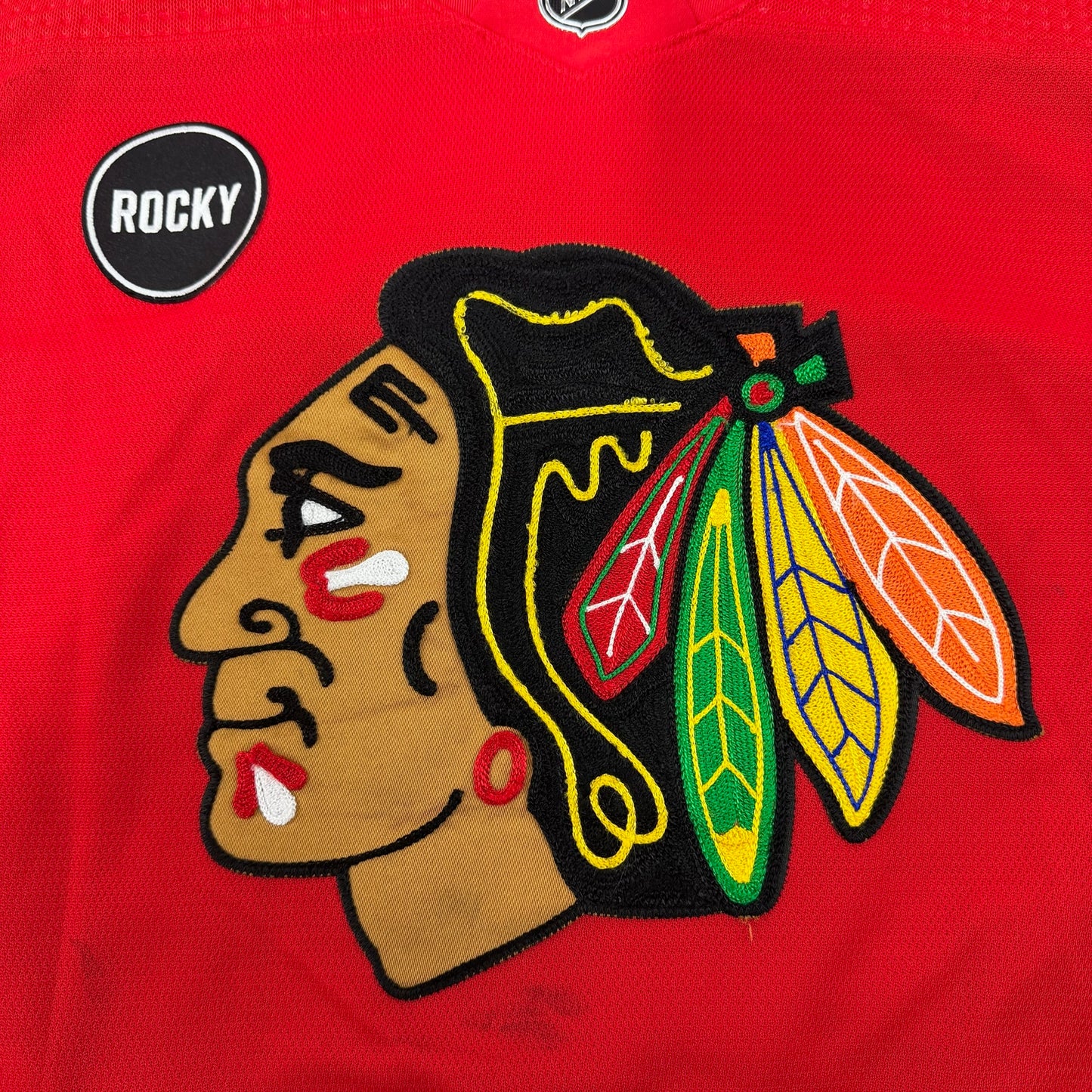 Mitchell Weeks #80 Home Chicago Blackhawks Team Issued Jersey 2023-2024 | Size 58G | 25606