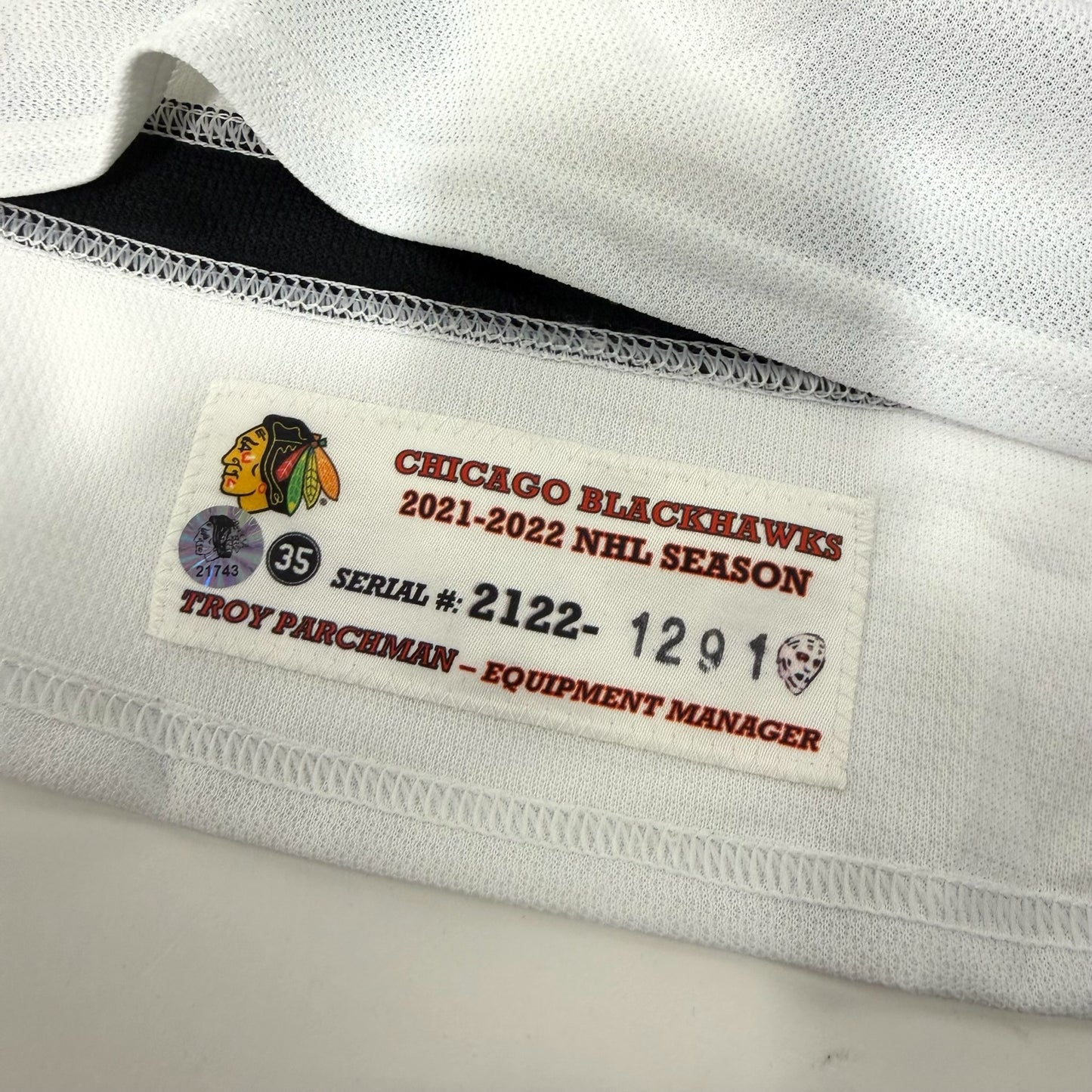 Caleb Jones #82 Home Chicago Blackhawks Jersey 2021-2022, Set 2 | Size 58 | 1291-21743