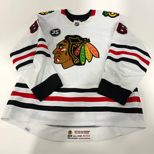 Mike Hardman #86 Away Chicago Blackhawks Game Worn Jersey 2021-2022, Set 1 | Size 58 | 2909-25557