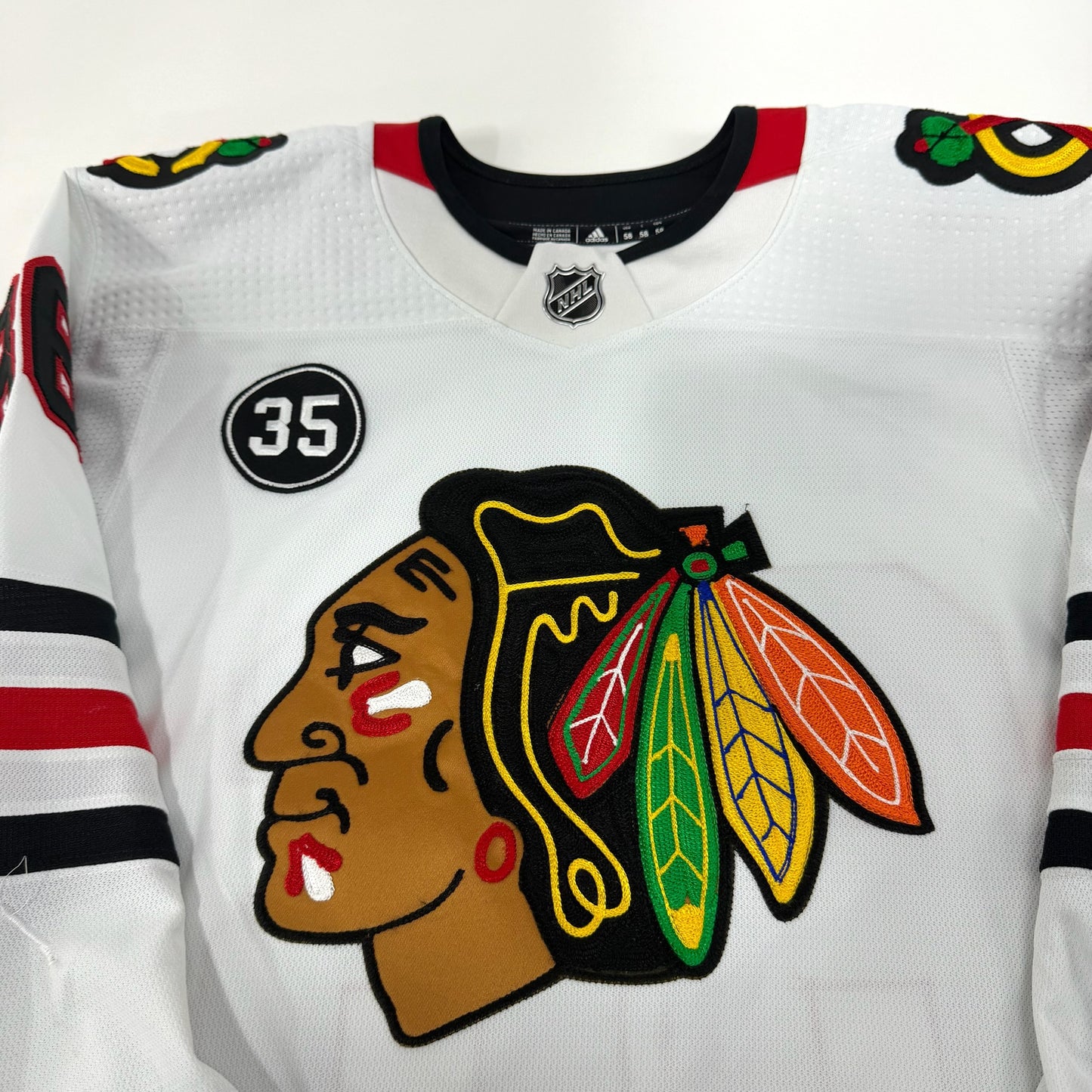 Mike Hardman #86 Away Chicago Blackhawks Game Worn Jersey 2021-2022, Set 1 | Size 58 | 2909-25557