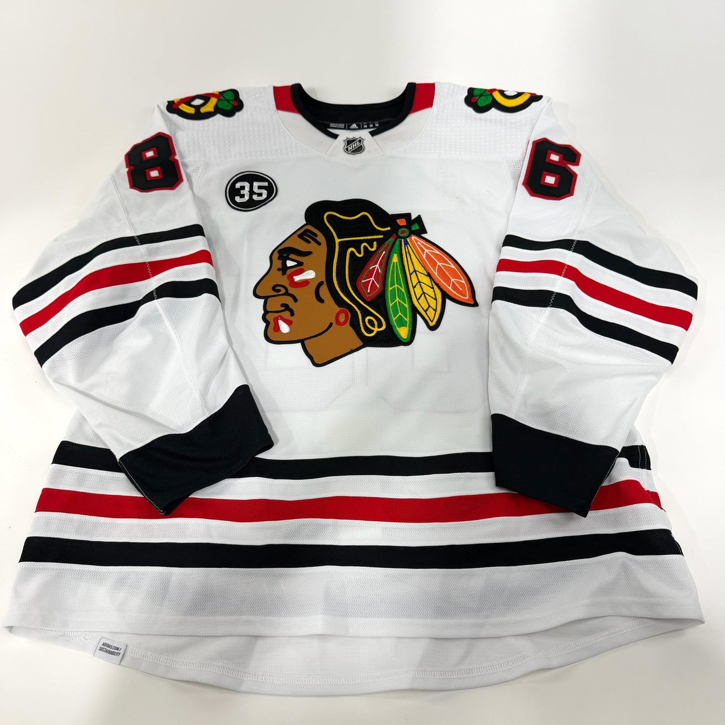 Mike Hardman #86 Away Chicago Blackhawks Team Issued Jersey 2021-2022 | Size 58 | 21719