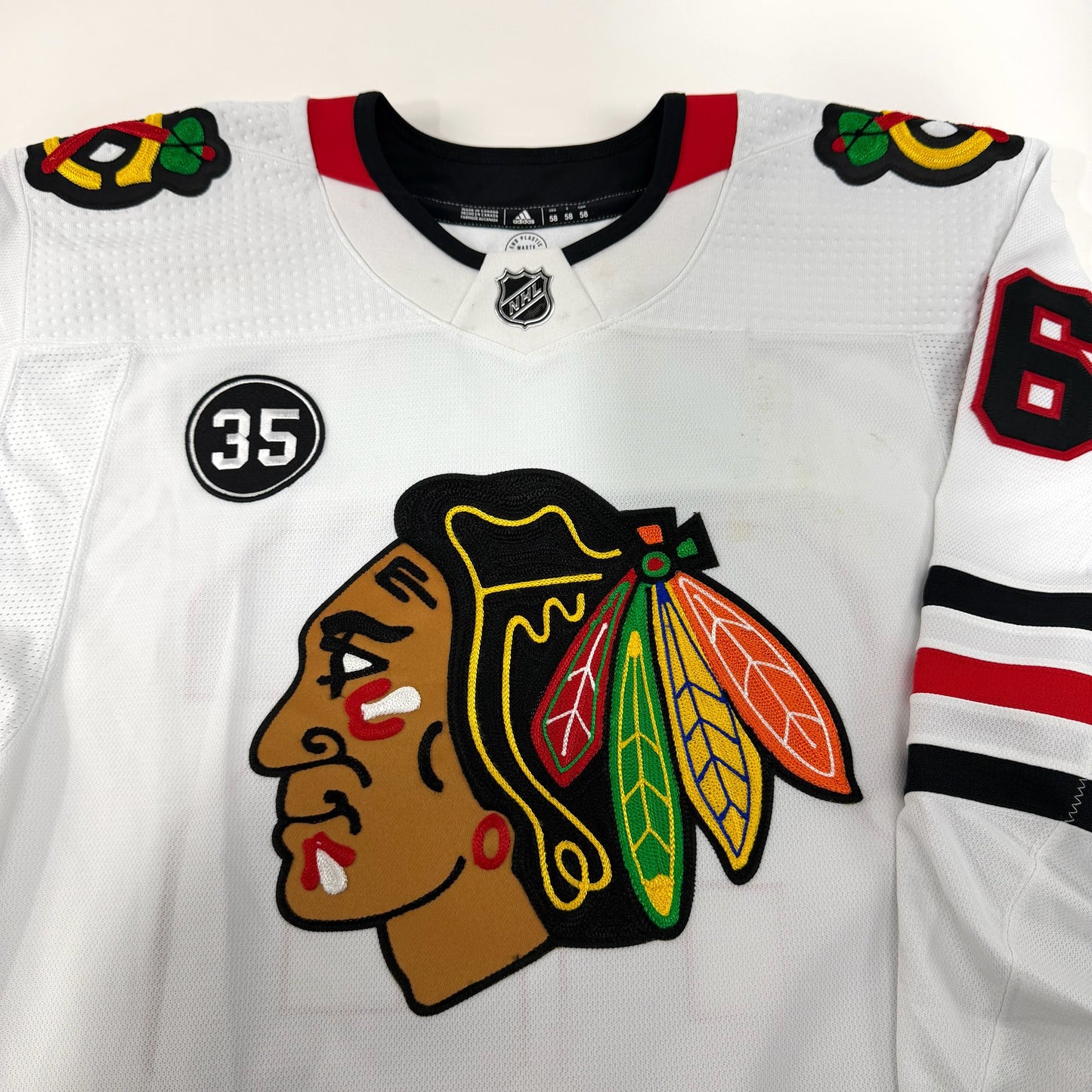 Mike Hardman #86 Away Chicago Blackhawks Team Issued Jersey 2021-2022 | Size 58 | 21719