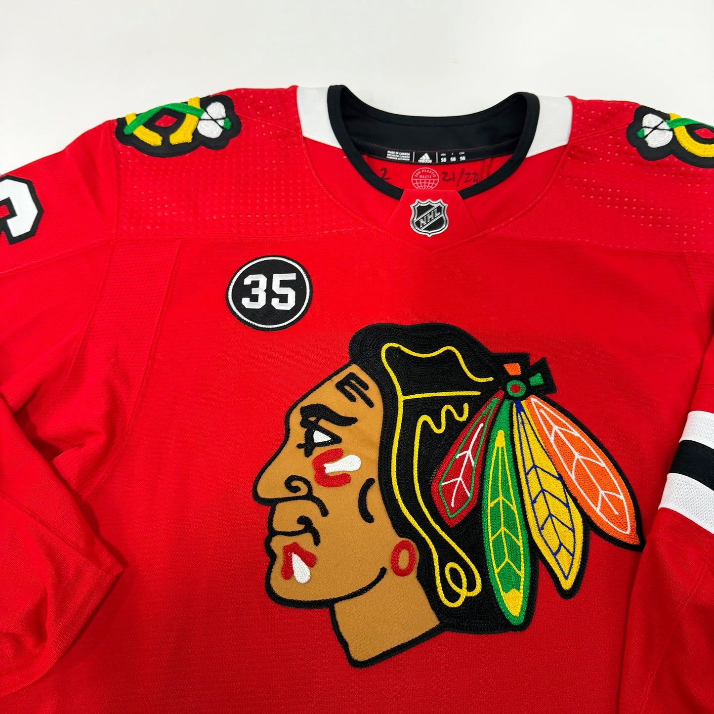 Mike Hardman #86 Home Chicago Blackhawks Team Issued Jersey 2021-2022, Set 2 | Size 56 | 21705