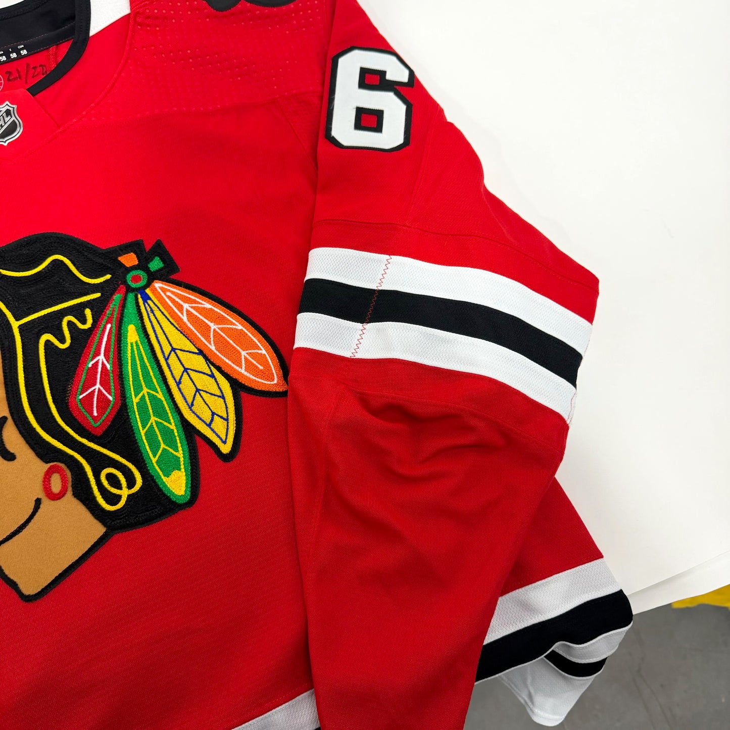 Mike Hardman #86 Home Chicago Blackhawks Team Issued Jersey 2021-2022, Set 2 | Size 56 | 21705
