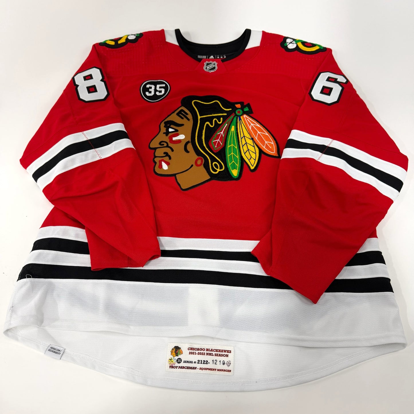 Mike Hardman #86 Home Chicago Blackhawks Jersey 2021-2022, Set 1 | Size 58 | 1219-21742
